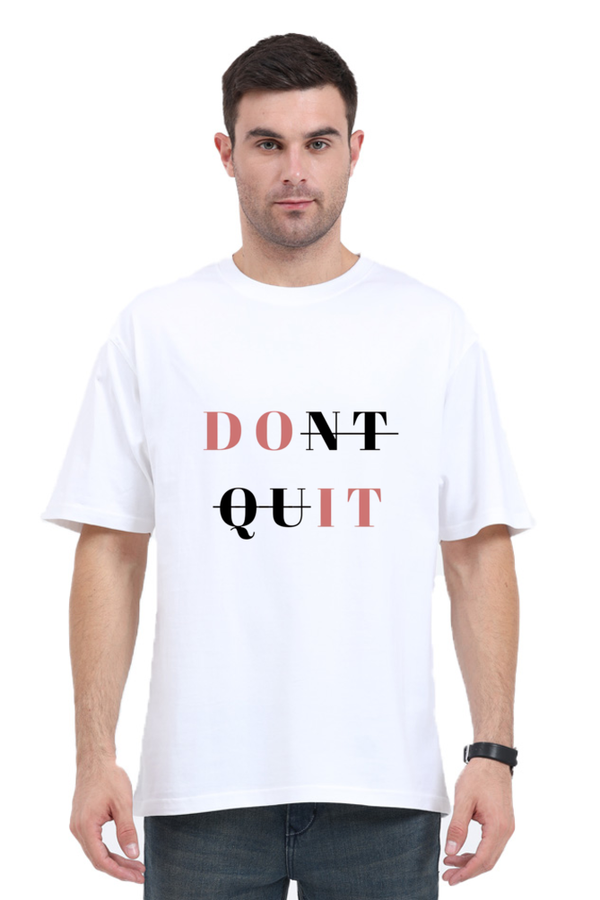 Relaxed Fit Cotton T-Shirt - Minimalist Slogan