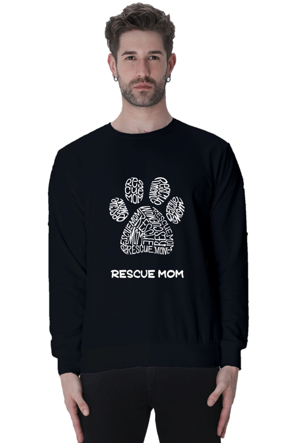 Dog foot printed Sweatshirt with 100% cotton